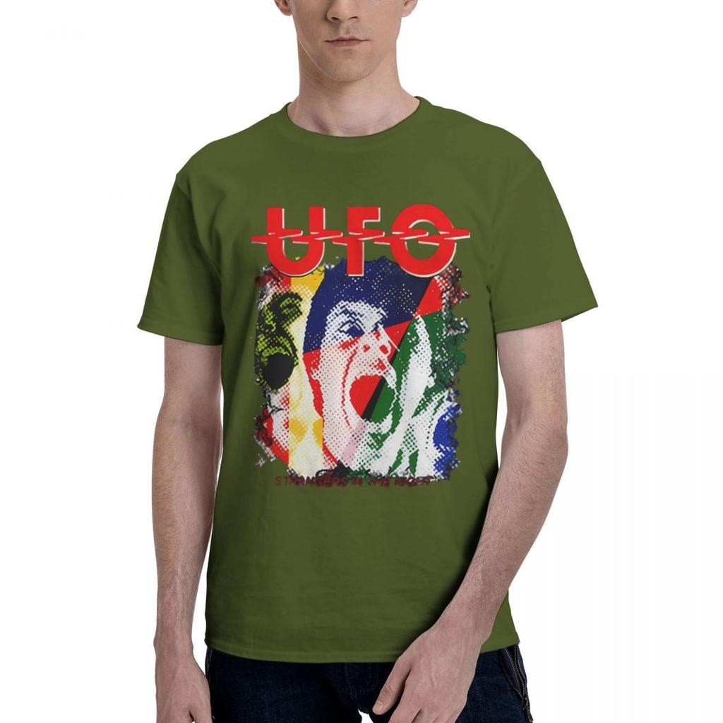 Funny UFO Print 100 Cotton Casual Breathable Confortable Anime Mens Clothing Deals Mens Tops