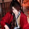 Demon Slayer Yoriichi Tsugikuni Kompletter Kimono Cosplay Kostüm, Sonnenatmung Schwertkämpfer Performance Outfit