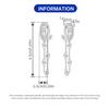 925 Silver Double Layered Tassel Drop Earrings Women Earrings Charm Fashion Versatile Party Jewelry Gifts