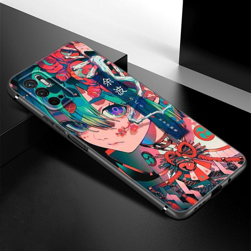 

Чехол для телефона с аниме в японском стиле для Xiaomi Redmi Note 7 8 9 10 Lite 11 11E 11T 12 Pro 11S 4G 10T 5G 8T 9S 10S, черный чехол из ТПУ Redmi Note 12 Pro 5G