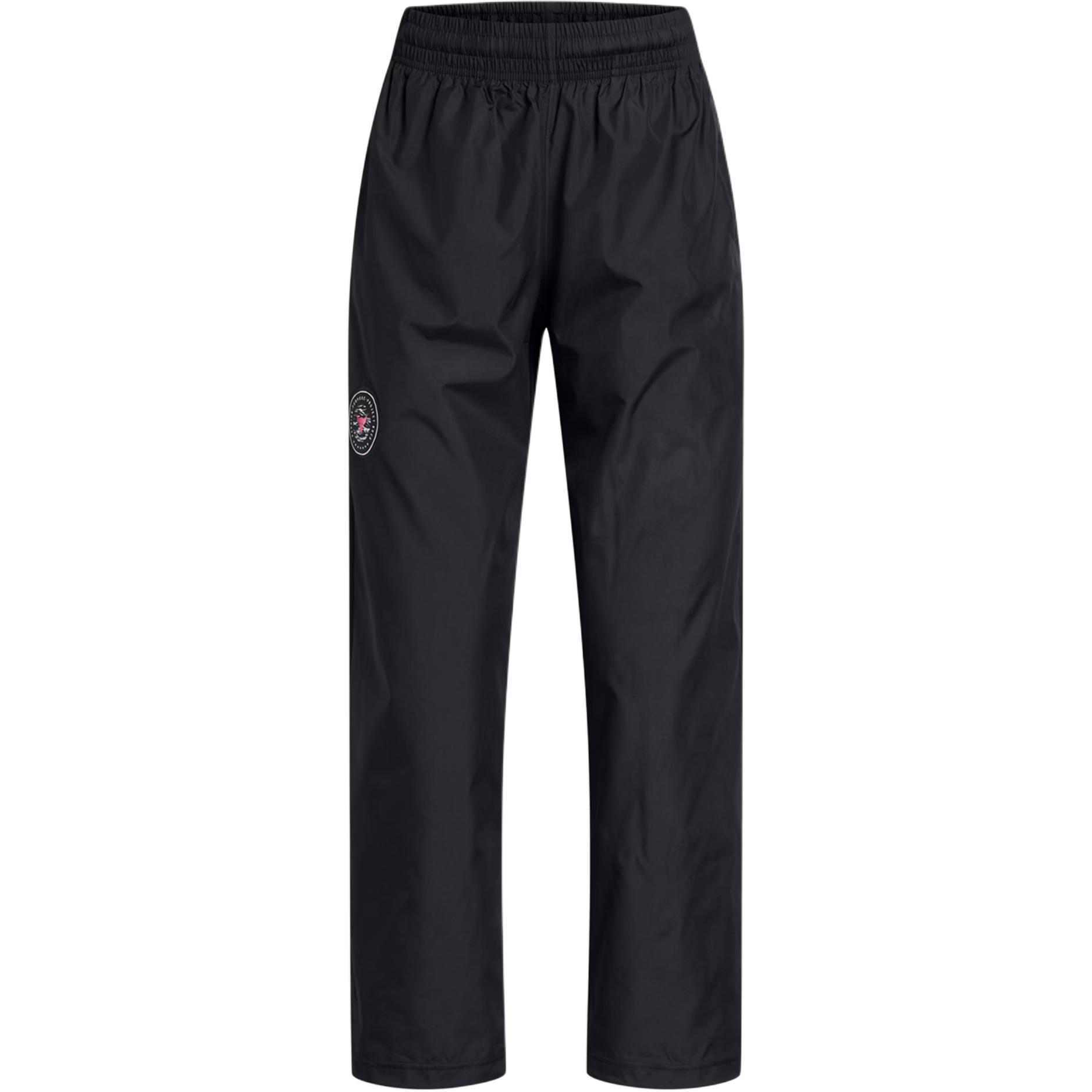 Under Armour Project Rock FW24 Woven Storm Comfortable Soft Versatile Skin-Friendly Knitted Sports Pants Women pants Black 1386436-001 XS