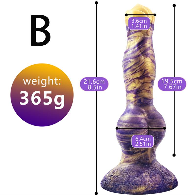 Realistischer Silikon-Tierdildo, vaginaler G-Punkt mit Saugnapf, Analplug, freihändiges Riesenmonster, erwachsenes weibliches Sexspielzeug