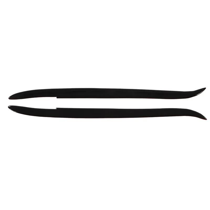 2Pcs Front Left Right Car Headlight Eyebrow Glossy Black Trim Decoration Replacement for BMW E39 1997‑2003 Car Accessories