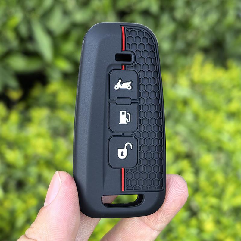 New Keychain Silicone Motorcycle Key Case for Piaggio Beverly 400 Beverly400 Remote Cover Shell Keychain Fob Accessories
