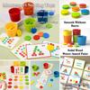 Baby Color Sorting Cup Montessori Toy Math Counting Logical Thinking Matching Sensory Games Parish Educational Material Kids Toy