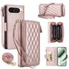 Crossbody Long Lanyard Multi Cards Solt Wallet Leather Case for Google Pixel 10 Pro XL 9 9A Shockproof Book Stand RFID Cover