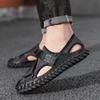 Closed Toe Outdoor Sandals for Men Summer Beach Hiking Walking Breathable Anti Slip Casual Shoes Size 38-44