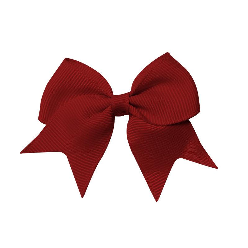 Children's Hairpin Bow Hair Accessories 8X5.5cm Girl Broken Hair Clip Bow Tie Solid Color Simple Ponytail Ribbon Hairpin