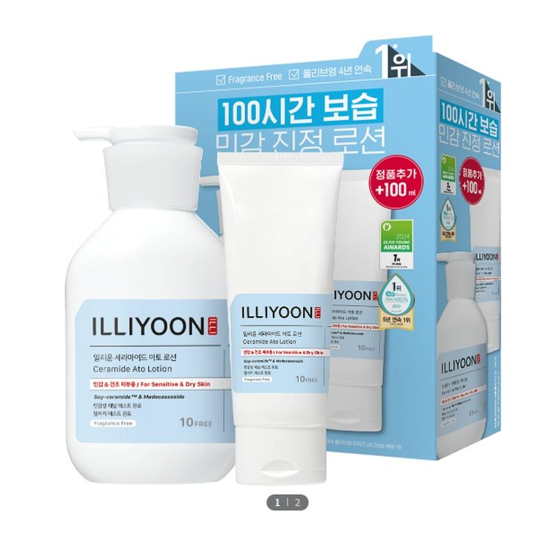 ILLIYOON Ceramide Ato Lotion 334ml+100ml 334ml