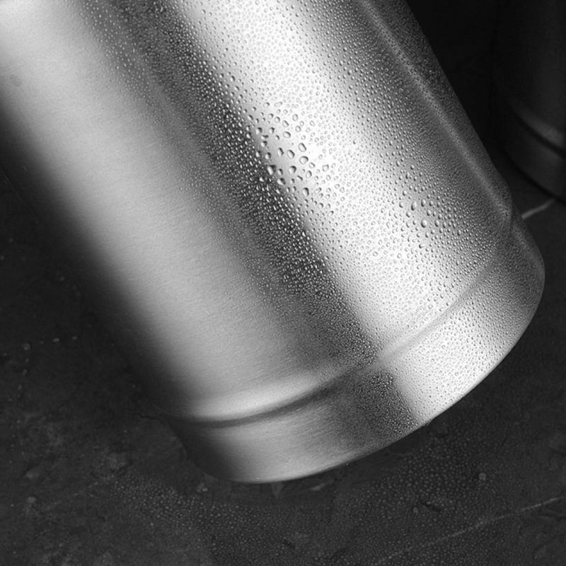 Eiskübel aus Edelstahl Isolierter Eiskübel mit Deckel Doppelwandig Party-Getränkebehälter Bequemer Tragegriff