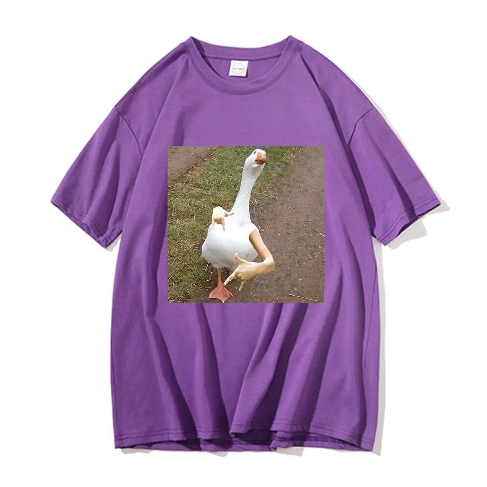 Swagged Out Goose Grafické tričko Legrační Unisex tričko Unisex Bavlna Trička Unisex Ženy Móda Ležérní Nadměrná trička s krátkým rukávem