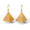 Geometric Tassel Titanium Steel Earrings Minimalist Drop Dainty Jewelry for Women Unique Design