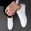 Fashion 2024 New Genuine Leather Casual Shoes Men All-match Outdoor Walking Shoes Lightweight Skate Shoes Lace-Up Men Flats Sneakers
