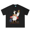 We Board At Dawn Funny Goose Print T Shirt Unisex Unisex Loose Casual Tshirt Summer Shortsleeved Fashion Cotton Tshirt Streetwear