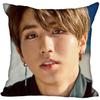 New Han Jisung KPOP Pillow Cover Bedroom Home Office Decorative Pillowcase Square Zipper Pillow Cases 45X45CM Satin Soft No Fade