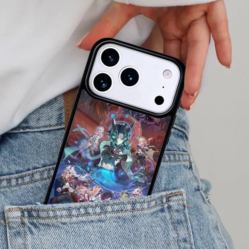

Genshin Impact Phone Case for iPhone 16e 15 14 13 12 17 Pro Max Plus Air 17pro Cover Coque iPhone 16 Pro Max