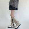 Scaldamuscoli Al Ginocchio da Donna Leggings Caviglia Alta Benda Ginocchio Alto Stivale Tubo Lungo Calze Lunghe Manica per Gamba Copri Polpaccio