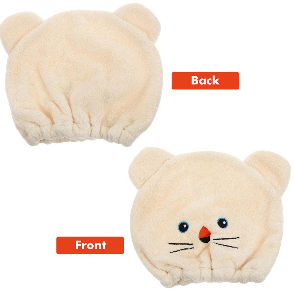 Dry Hair Cap Coral Fleece Quick-drying Shower Towels Comfortable -absorption Hair Wrap for Women Girls Cartoon