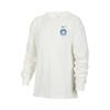 Long Sleeve Simple Solid Color Loose Print T-Shirt Kids Tops Sail-White HM4643133