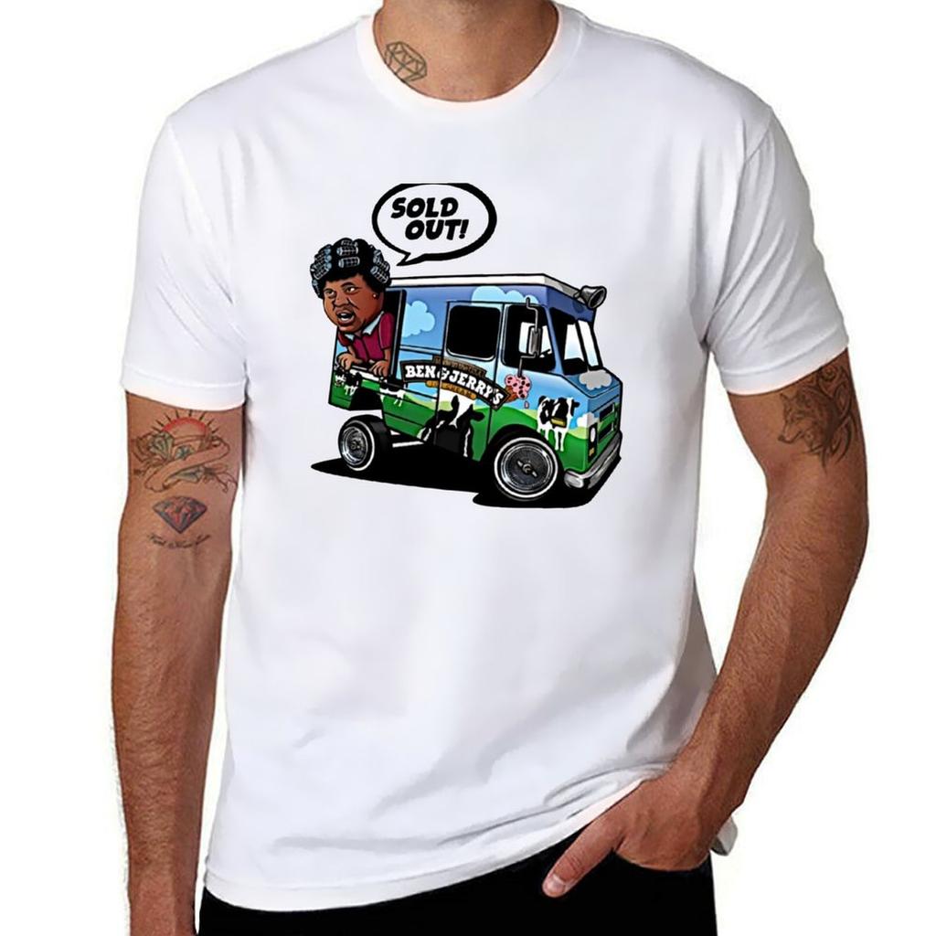 Ben and Jerry Ice Cream Sneaker Matching T-Shirt Tees Hippie Clothes Korean Fashion Vintage Clothes Men's T-shirts