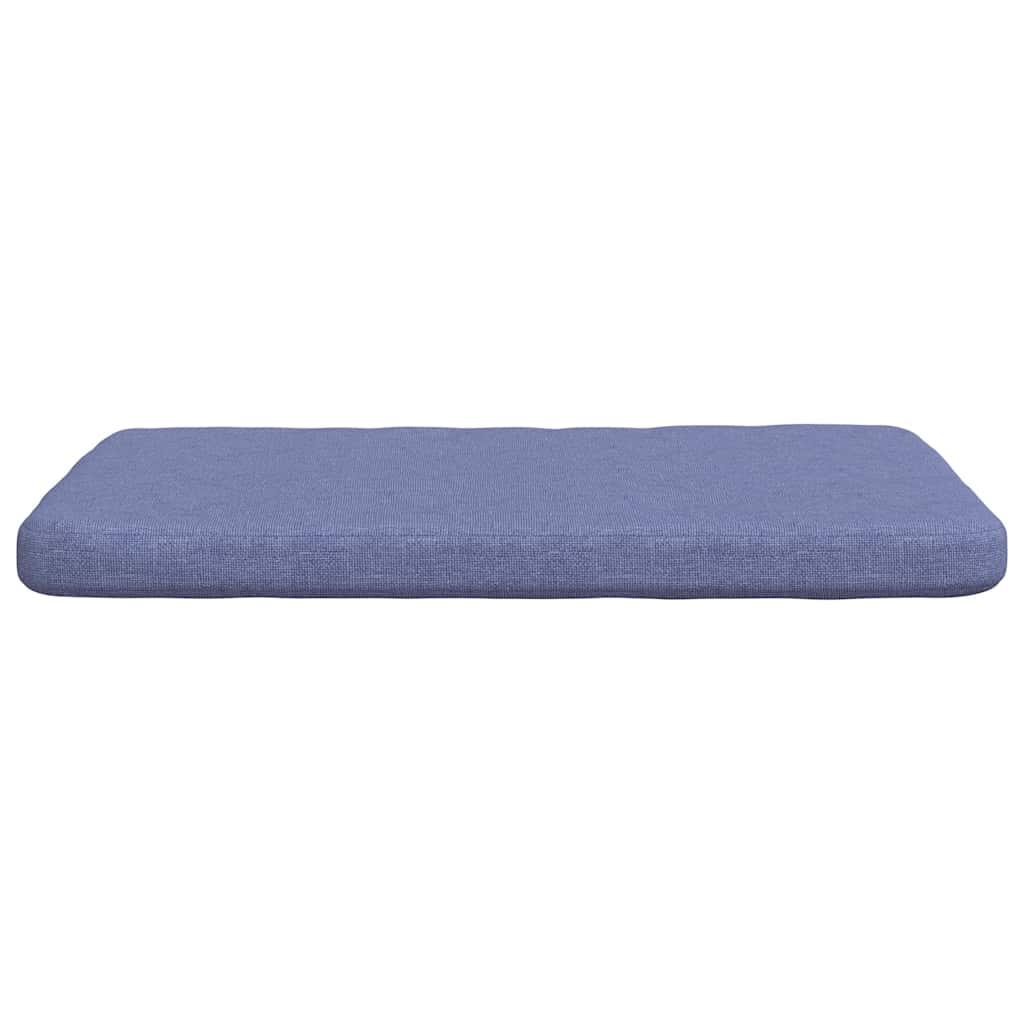 Seat Cushions 4 pcs. Fabric Denim Blue 40 x 40 x 3 cm