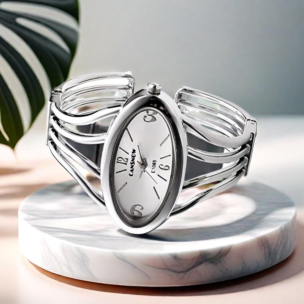 CANSNOW Brand Luxury Fashion Round Dial Ladies Quartz Bracelet Watch  Female Clock Women's Watch