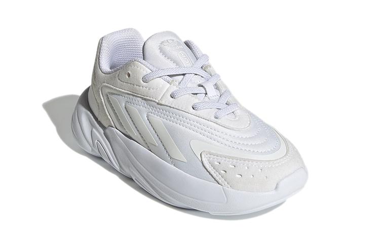 adidas Originals Ozelia El C Abrasion Resistant Low Top Casual Shoes White Children Aged 3 7 Years Old H04743