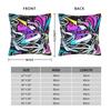 Pillow Cover Cartoon Cute Doodle Novelty Pillow Case For Couch Sofa Bedroom Pillowcases