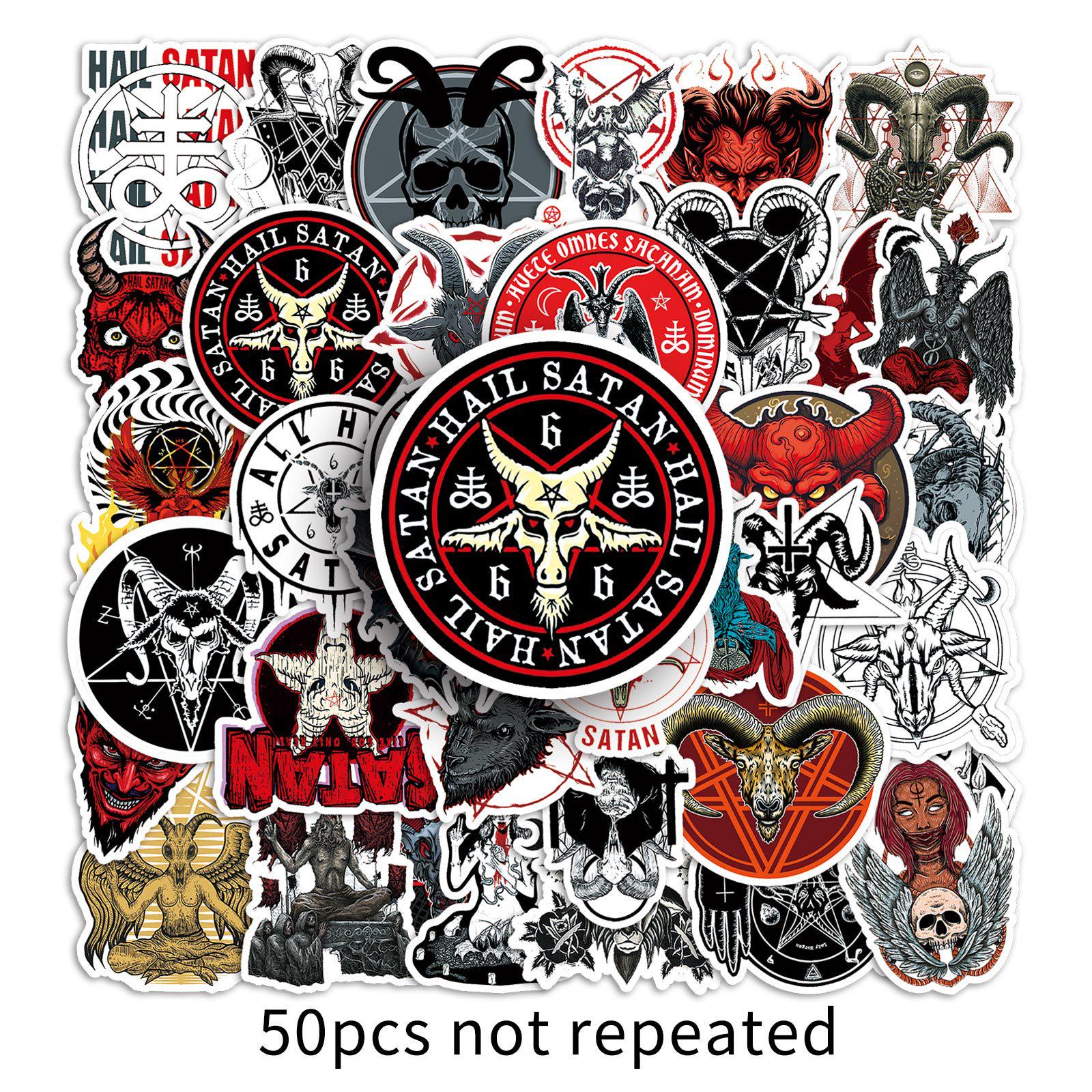 50 Gothic Horror Devil Fallen Angel Waterproof Stickers for Journals & Laptops