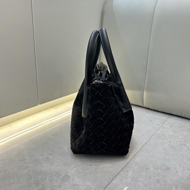 Nowa skórzana zamszowa torba tote ręcznie tkana torba torba pod pachę torba o dużej pojemności damska