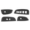 4pcs Car Window Glass Switch Lift Cover Trim for Honda HR-V HRV - Carbon Fiber Inner Armrest Cover Decoration