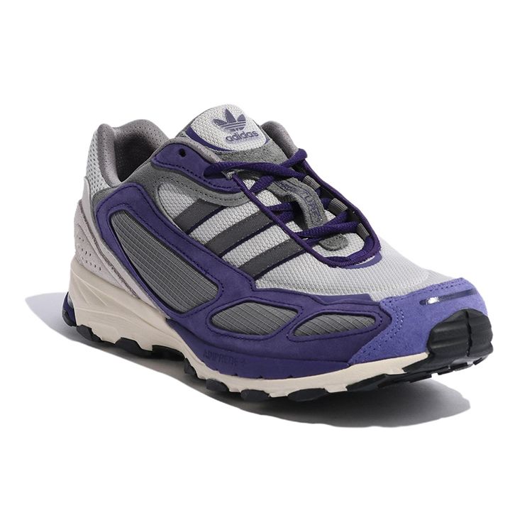 adidas Originals Shadowturf Retro Leichter Sportstoff Langlebige Low-Top Freizeitschuhe Unisex Sneaker Grau Lila HP7745