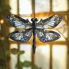 Dragonfly Acrylic Suncatcher Stained Glass Effect Bohemian Window Hanging Ornament for Indoor Outdoor Garden Decor Gifts for Mom Women