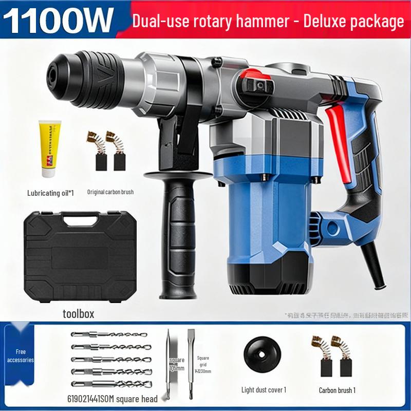 High-Power Multi-Function Electric Drill: Impact, Hammer & Pick for Concrete