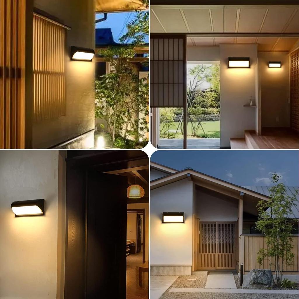 Tniopslife LED Entrance Light, Porch Light, Wall-Mounted Lighting, Outdoor Light (Warm White)