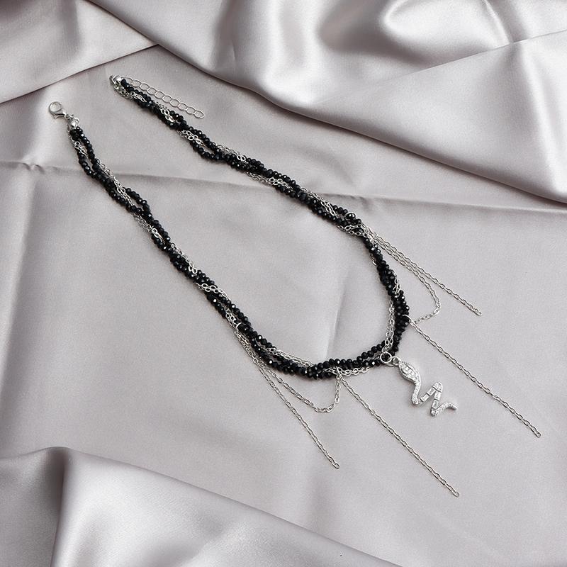 Cross Pendant Necklace For Women Light Luxury Tassels Clavicle Chain Cool Choker Exquisite Fashion Necklace Jewelry Gifts