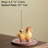 New Resin Material Zodiac Pony Incense Burner Ornamental Design Creative Incense Stick Holder Pony Shape Burner Home Ornament