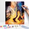 Disney Oil Painting Art Painting Set Mother Gothel Rapunzel Home Wall Decor Handmade Gift