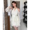 2026 Spring/Summer Halter Neck Backless Off-Shoulder Fairy Dress for Women