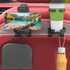 Car Cup Holder for Back Seat Automotive Storage Accessories Car Seat Hooks for Headrest for Travel Truck Cell Phones Keys