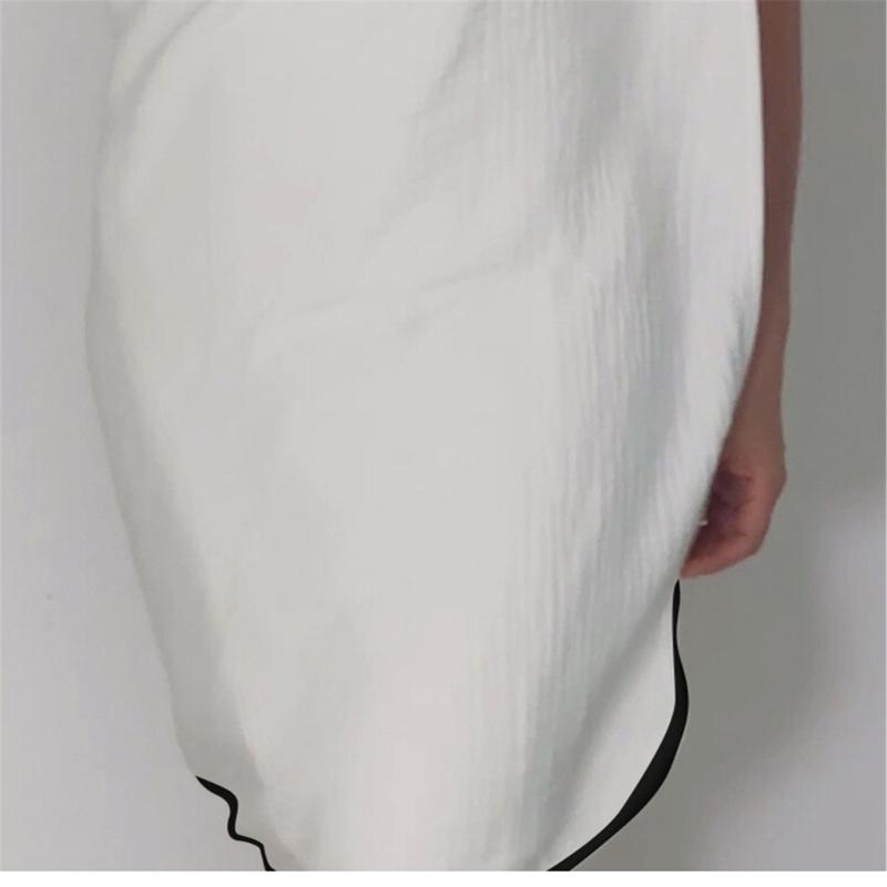 Elegant Open-Back Bath Dress Cotton Blend Portable Bathrobe With Adjustable Closures Bath Towel Wrap for Resort Wear