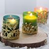 Elegant Hollowed Out Tealight Holder Metal Candlestick Candlestand Wrought Iron Candle Holder Cup for Home Table Decors
