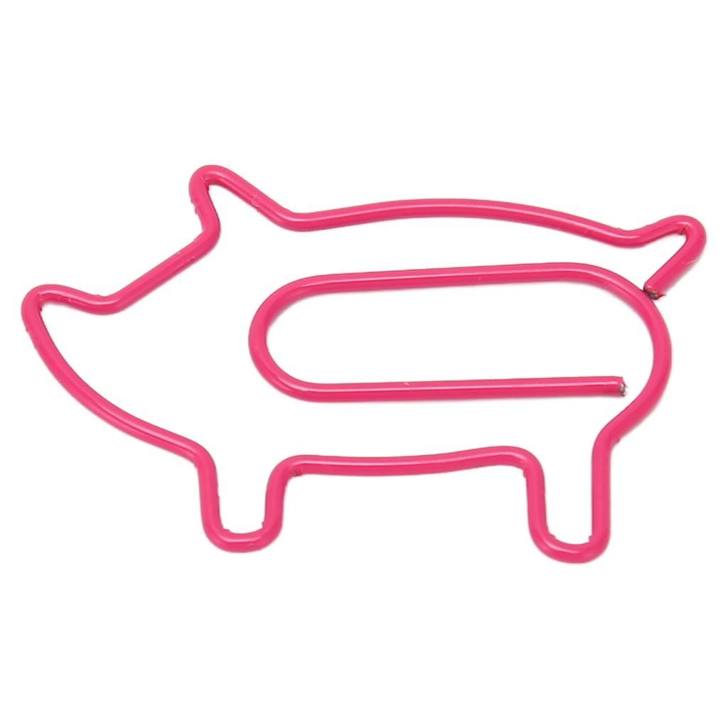 100PCS Paper Clips Cute Appearance Slip Resistant Rust Proof Plating Process Colorfast Portable