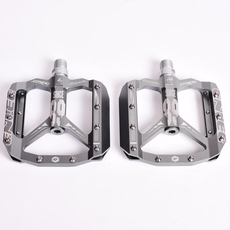 ENLEE KRSEC MTB Pedals, CNC Aluminum, High Strength, Wide Platform, Front Lock, Chromoly Axle Bicycle accessories