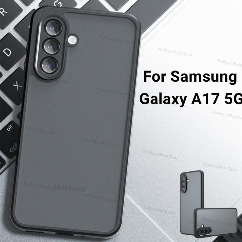 For Samsung Galaxy A17 5G Case Samsung Galaxy A17 5G Cover Funda Luxury Matte PC + TPU Shockproof Protective Phone Back Cover