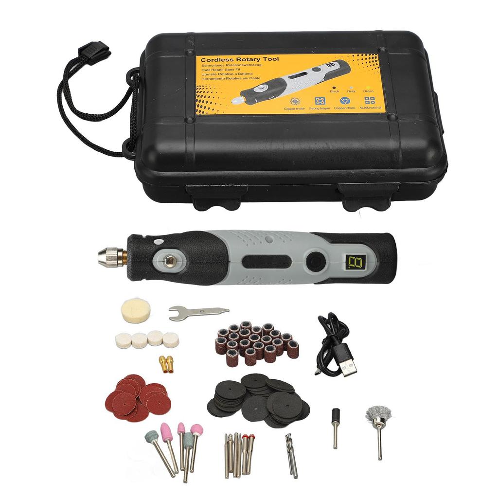 113 st Mini Roterande Verktyg Multifunktionellt Handhållet Portabelt Gravyrpennset för Jadesten Trä