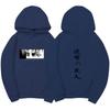 Attack On Titan Levi Ackerman Hoodie Unisex Fleece Sweatshirt Front Manga Eyes Print, Back Japanese Text, Autumn Winter Casual Pullover