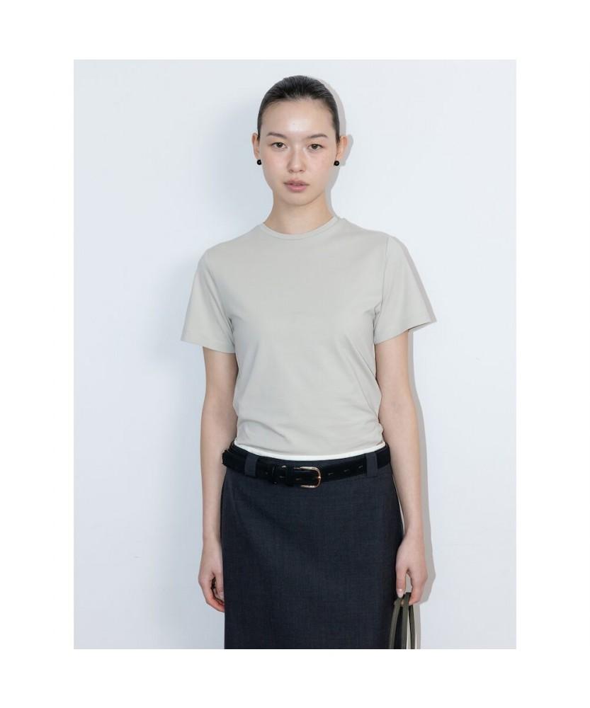 Diaepeocheo Cotton Fitted Top Gray (Ta6242A013)