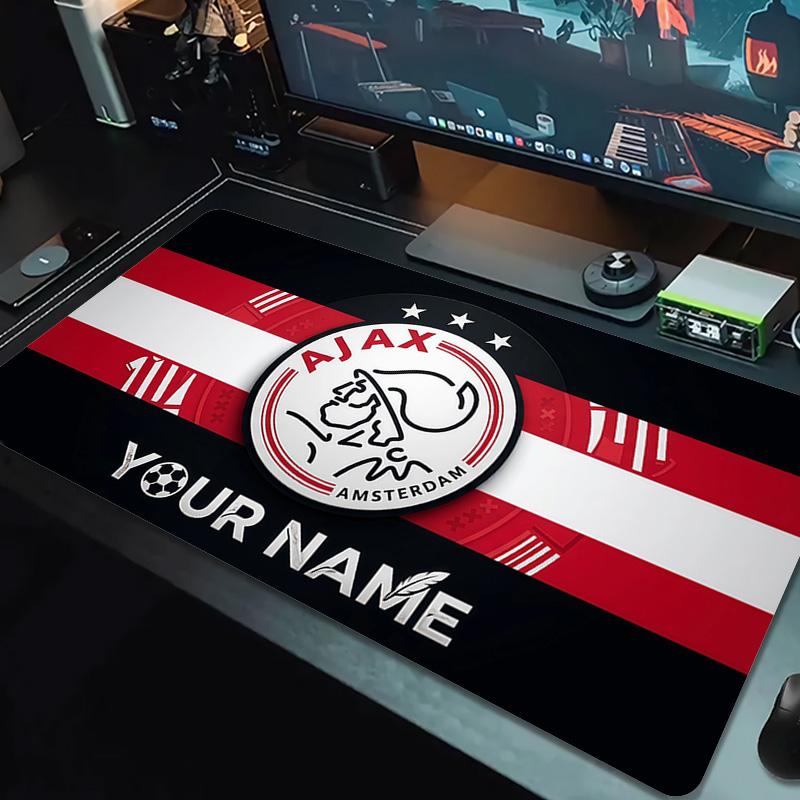 Poduszka z nadrukiem AFC Ajax Antypoślizgowa Mata pod laptopa/tablet Duża podkładka pod mysz XXL Mata do gry na mini PC Z blokowanymi krawędziami