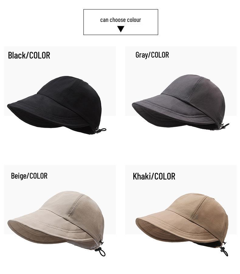 Versatile Women's Fisherman Hat with Mask Hook: Summer Sun Protection for Outdoor Activities